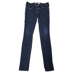 Hollister Juniors Size 3 Skinny Jean W26 L29 Dark Wash Low Rise Y2K Preppy EUC